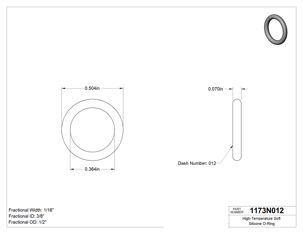 Technical drawing - 1173N012